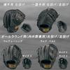 ZETT (ZETT) Baseball/Softball Glove, All-Around, Infield/Outfield, Litex, Right-Handed Throw, Black (1900), BSGB3900A, Web Belt