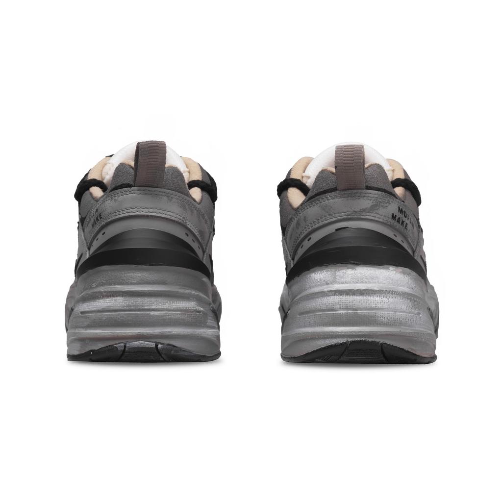 Nike M2K Tekno Abrasion Resistant Low Top Chunky Sneakers Unisex Gray AV4789-102(Team109-)