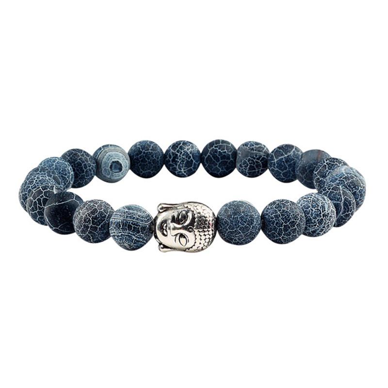 Volcanic Rock Buddha Beaded Bracelet for Women