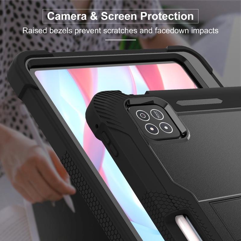 Case For Xiaomi Pad 6 7 8 Pro /Poco X1 11.2" and Redmi Pad 2 SE Pro Poco C1 Pocp M1 12.1"With Kickstand and Pen Slot Rugged Full Body Protective