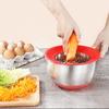Kitchen Food Storage Nesting Bowls Silicone Bottom Airtight Lids Stainless Steel Salad Mixing Bowl With Handle Slicer