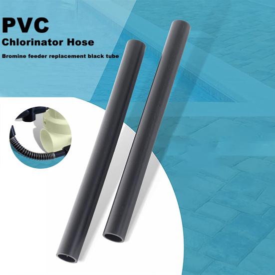 2Pcs Chlorinator Tube Flexible Easy To Bend Black Swimming Pool Bromine Feeder