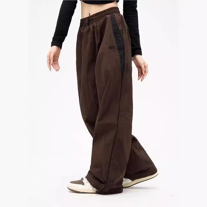 Women Baggy Harajuku Cargo Pants Streetwear Hip Hop Wide Leg Pant Parachute Sweatpants Techwear Joggers Oversized Y2K Trousers