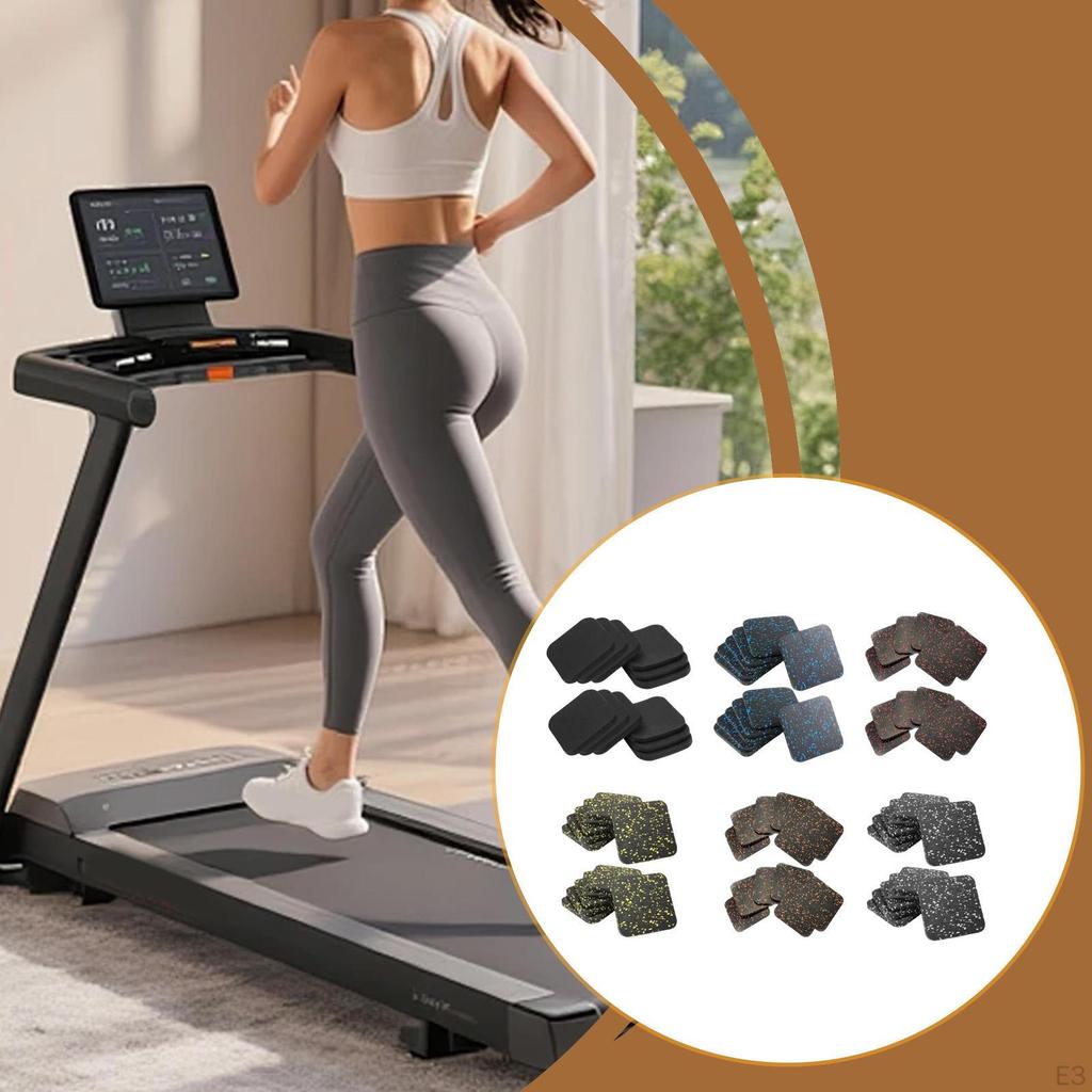 12 kusů podložka pod běžecký pás antivibrační multifunkční gumová podložka cvičební vybavení pro