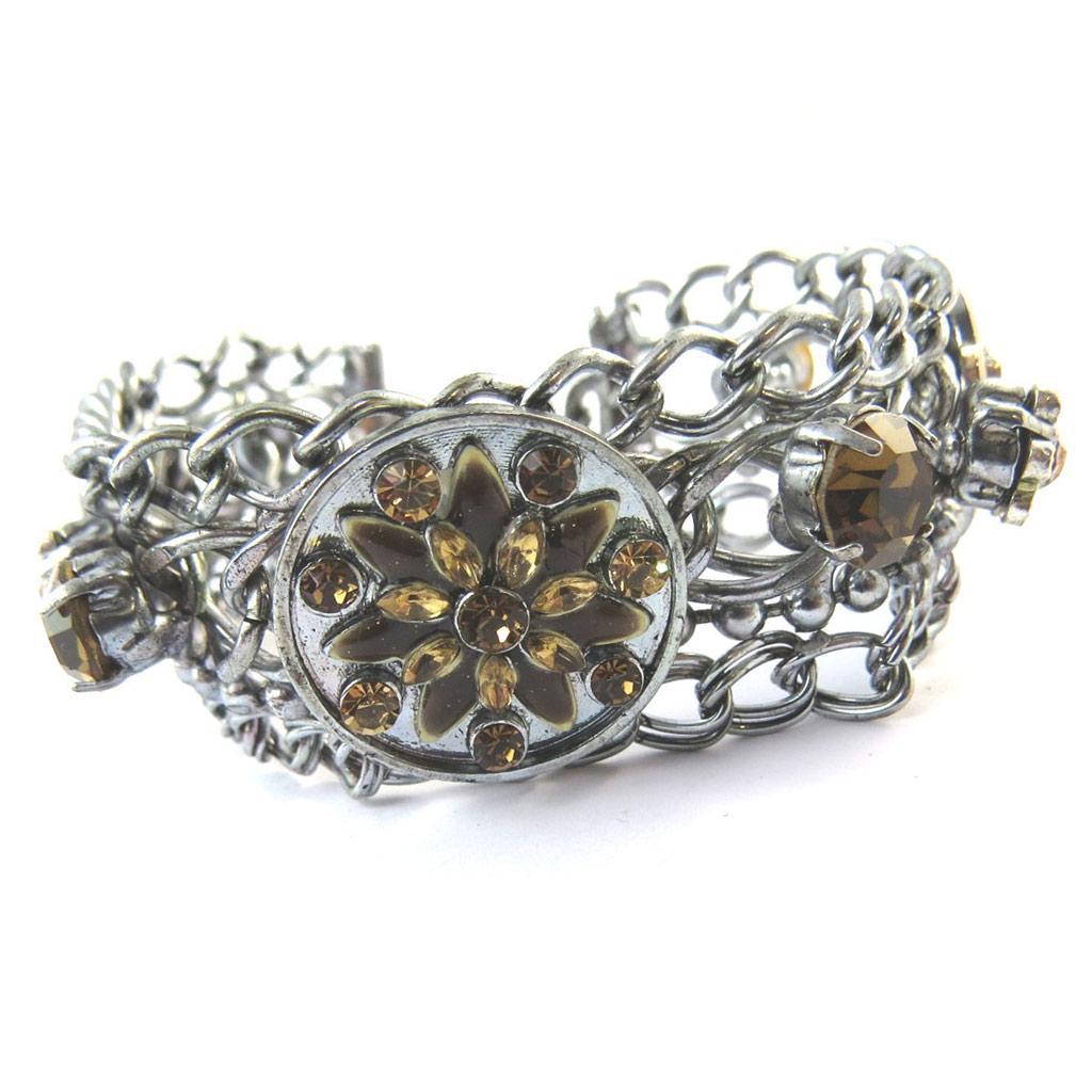 Les Trésors De Lily [F5971] – Braunes Designer-Armband „Mélusine“.