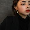 Exaggerated B-Shaped Disco Earrings: Light Luxury, Mature Look, Trendy Ear Buckles