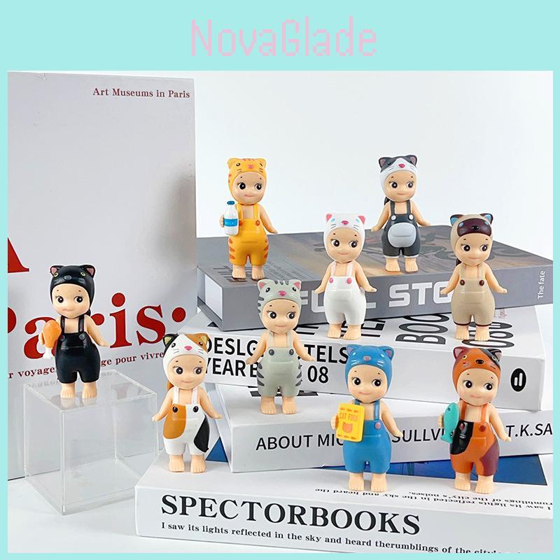 Adorable Mini Cat Pvc Figure Collection With 9 Stylish Outfits Perfect For Anime Lovers