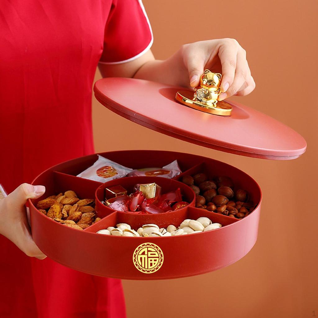Geteiltes Serviertablett Snackle Vorspeisenservice Snackplatten Schüssel für Chinesen