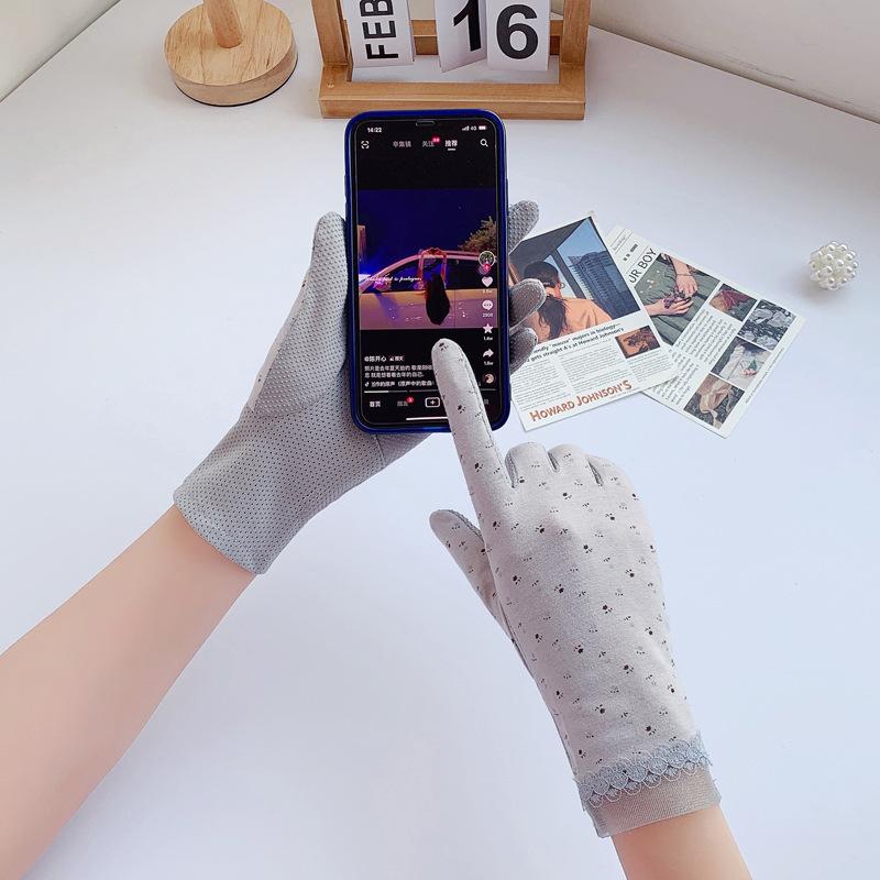 Sunscreen Gloves Thin Pure Cotton UV Protection