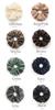 VINGTAINE Ruffled Chiffon Scrunchie Hair Accessory in Muted Simple and Sophisticated for Everyday Use HS-160-BR Colors,