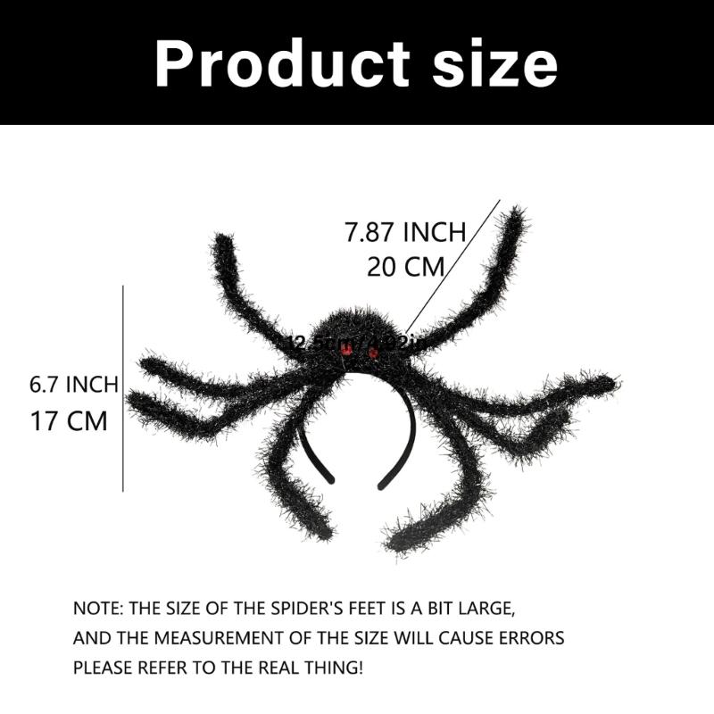 Animal Themed Hairband  Witch Costume Styles Black  Hairbands Hallowmas Scary Hair Hoop