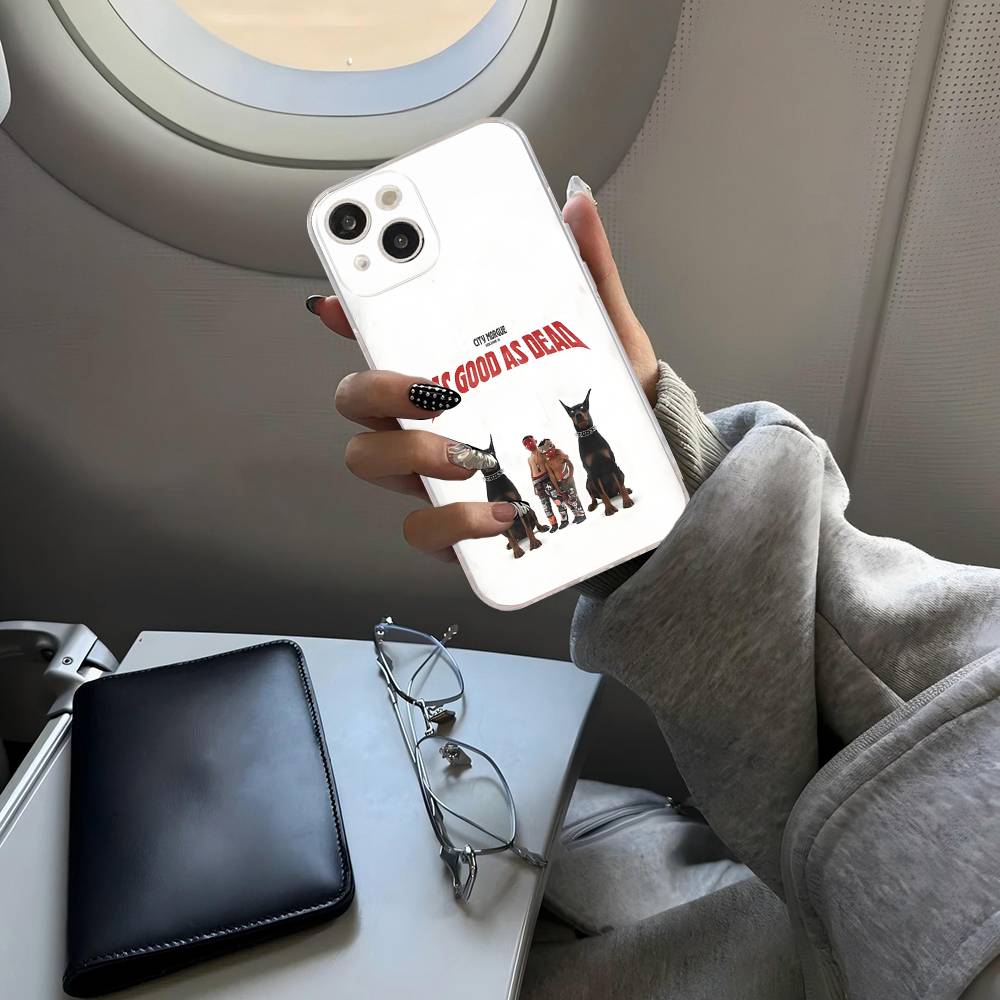 C-City M-Morgue Zillakami Phone Case For IPhone 11 13 16 12 17 14 15 Pro Max Plus Soft Clear Back Cover Coque