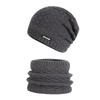 Winter Knit Beanie and Neck Warmer Set Warm Slouchy Hat Scarf for Men Women Cold Weather