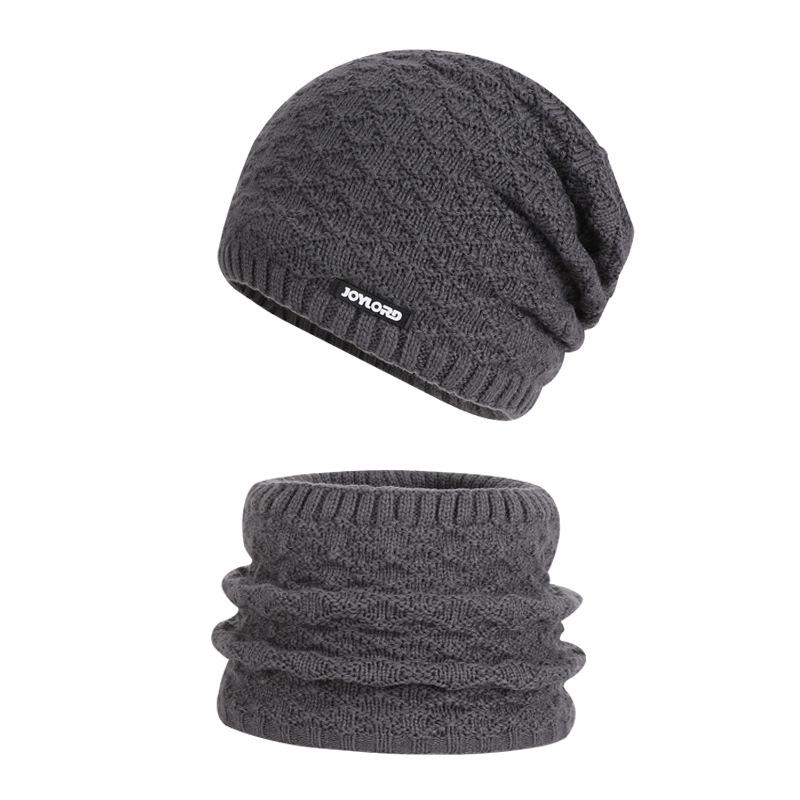 Winter Knit Beanie and Neck Warmer Set Warm Slouchy Hat Scarf for Men Women Cold Weather