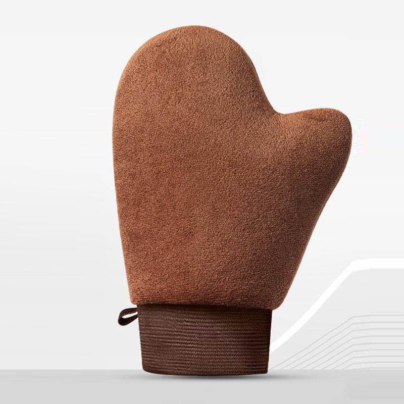 Rukavice na tělové mléko, samoopalovací rukavice, oboustranné, zabraňuje lepkavým rukou, aplikátor, rychleschnoucí flockovací rukavice, aplikátor na make-up