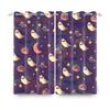 2pcs/set Skeleton Skull Black Window Curtain Horror Halloween Haunted House Home Bedroom Decor Blackout Polyester Fabric Curtain