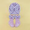 Baby Bow Headband & Socks Set - Newborn Hat & Accessory Bundle