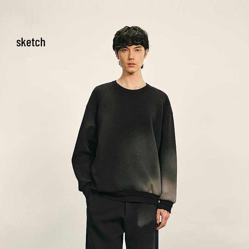 

Мужской пуловер CROQUIS на осень 2025 года с круглым вырезом и свободным кроем L