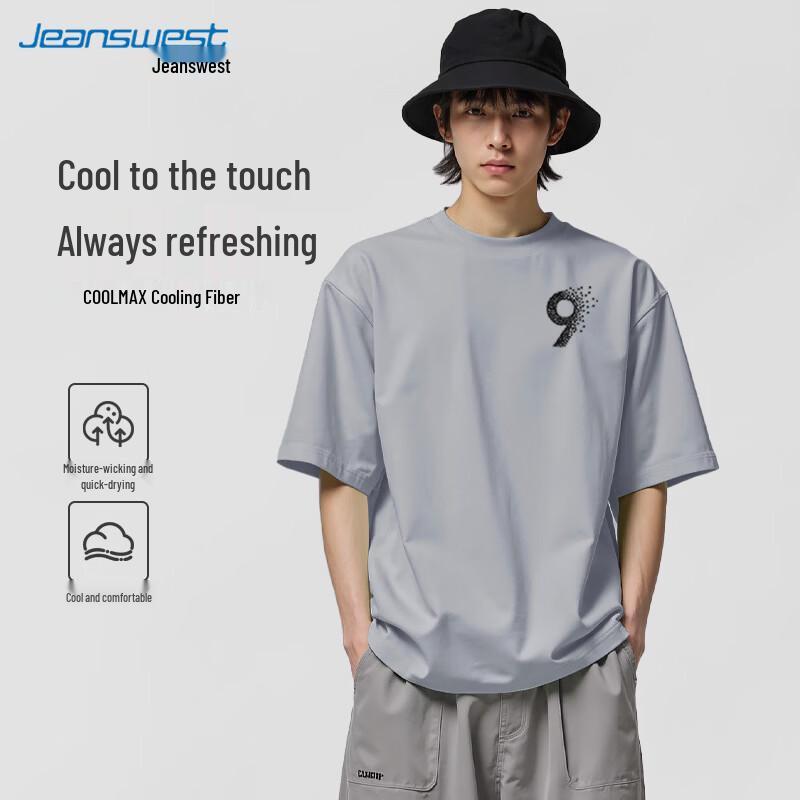 Jeanswest Unisex Casual Round Neck Short Sleeve T-Shirt XL