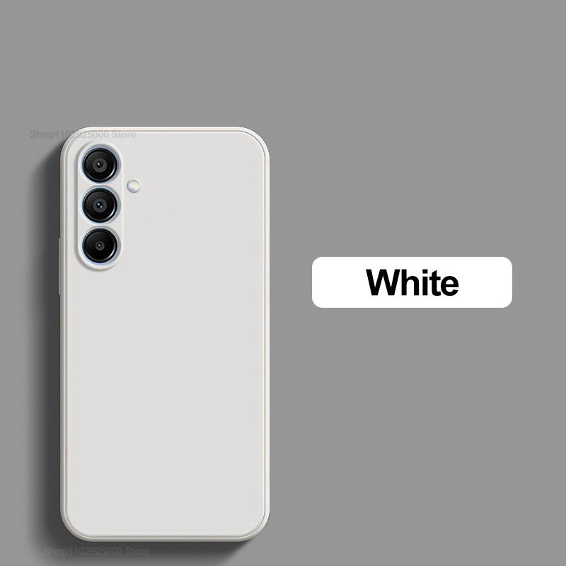 

Для Samsung A15 чехол роскошный жидкий силиконовый чехол для телефона Samsung Galaxy A15 A 15 SamsungA15 противоударный мягкий чехол A15 4G белый