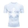Spartan Helmet  Men's Sports T - Shirt Training Fitness Compression Rashguard Tops Short Sleeve T - Shirt