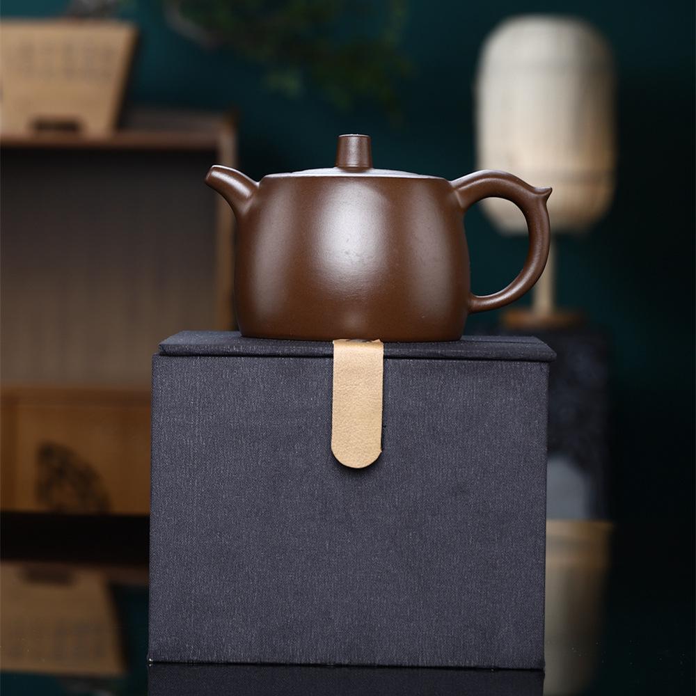 Purple Clay Teapot with Ball Hole Design - Cultivable Zisha Tea Ware Ornament