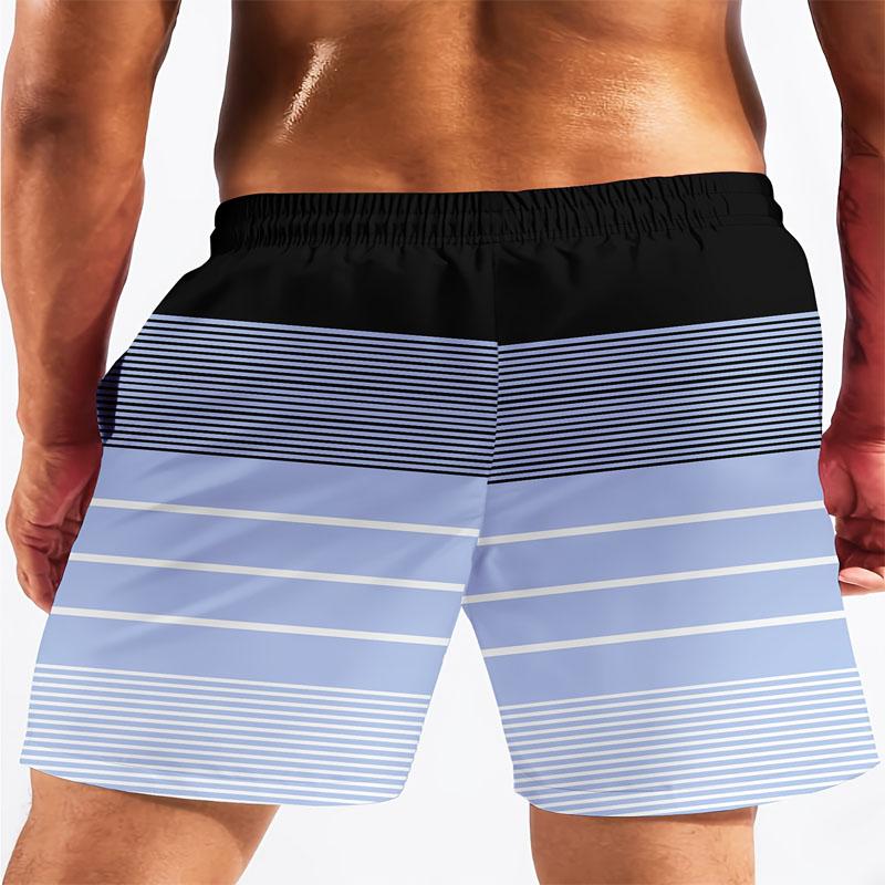 Summer Men's Quick Drying Double-layer Drawstring Waist Suitable for Beaches, Swimming Pools, or Summer Activities