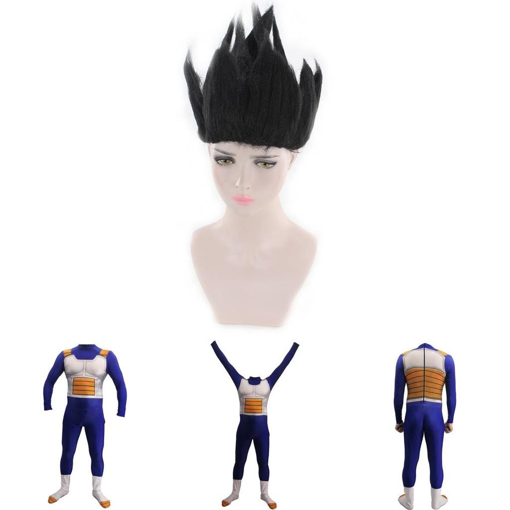 Snygg Anime Dragon Ball Z Vegeta Jumpsuit Cosplay-kostym för alla åldrar