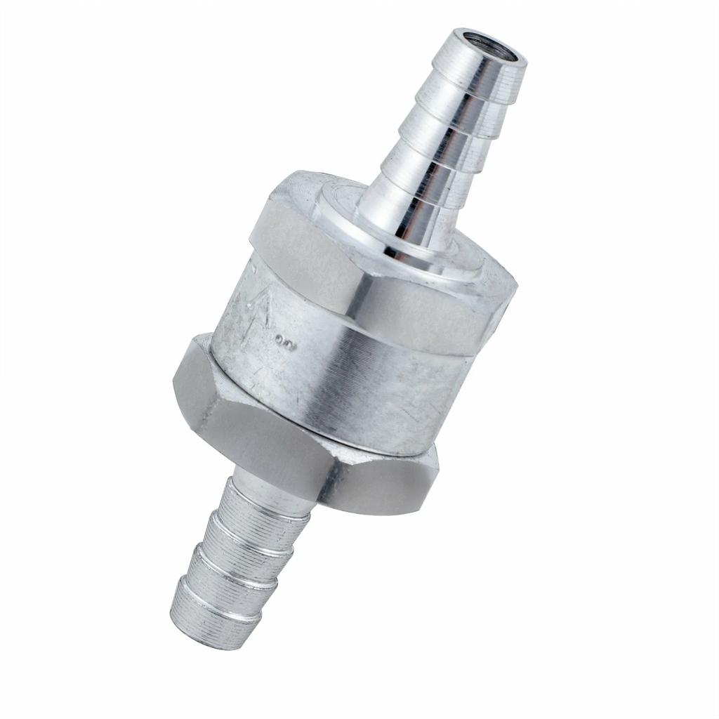 5/16" 8mm Auminium One Way Check Valve Non Return Inline For Gas Oil Diesel Fuel