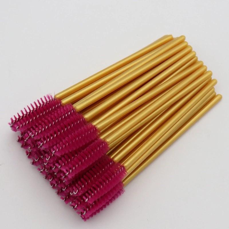 50-Pack Disposable Eyelash & Eyebrow Comb Brushes for Makeup