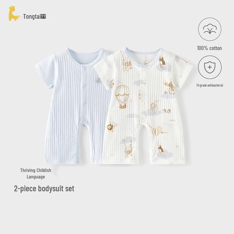 

TONGTAI Детский хлопковый комбинезон с коротким рукавом 59