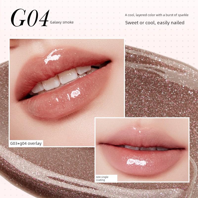 Unny Lip Gloss Lip Essence Lip Balm Moisturizing and Nourishing Glossy Lipstick That Doesn'T Fade Easily Mirror-Like Soft Tube Lip Gloss Lip Glaze