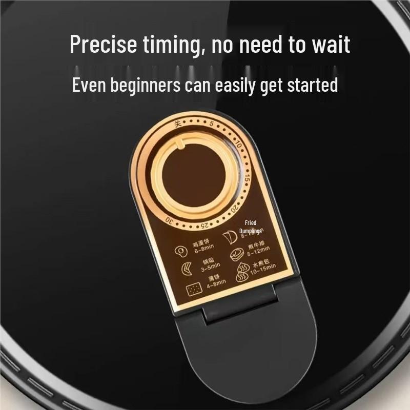 Multi-Functional Electric Griddle with Timer, Non-Stick Pancake Pan, Large Capacity, Double-Sided Heating