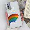 Clear Case For Vivo Y78 Y55 Y67 Y73 Y75 Y50 Y91 Y91C Z6 Beautiful Rainbow Pattern Ultra Thin Soft Silicone Shockproof Protective Shell For Vivo Covers