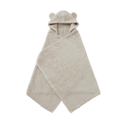 Imabari Handtuch Imabari Handtuch Made in Japan Baby Bademantel Badeponcho Geschenkset Sand [Produkt] (Bär beige)
