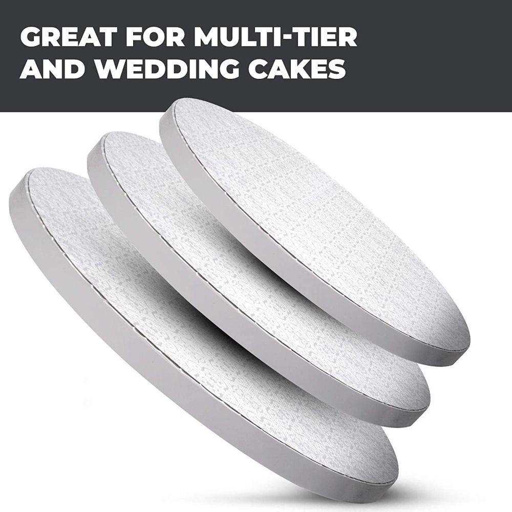 5pcs/set Round Circle Cake Base Cardboard Cake Displays Tray  Dessert Decorating Supplies