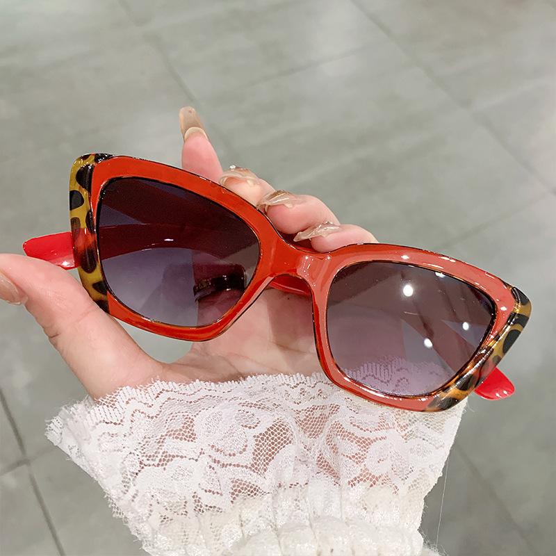  Fashion Cat Eye Sunglasses Women Fashion Pattern Leopard Gradient Shades UV400