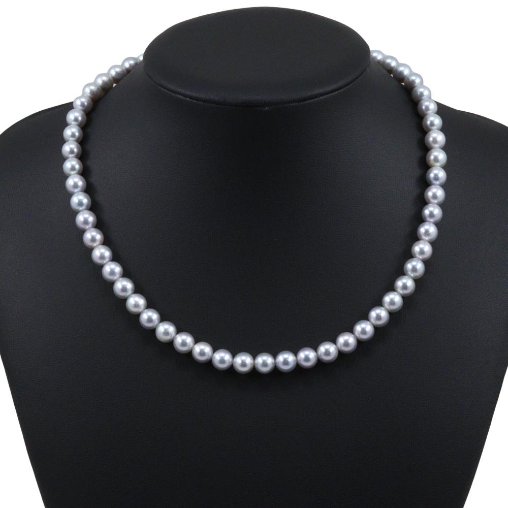 TASAKI Pearl Necklace Silver/Pearl 35g Women Used