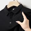 Summer New Solid Color Thin POLO Shirt Men's Business Casual Lapel T-shirt Men's Tops