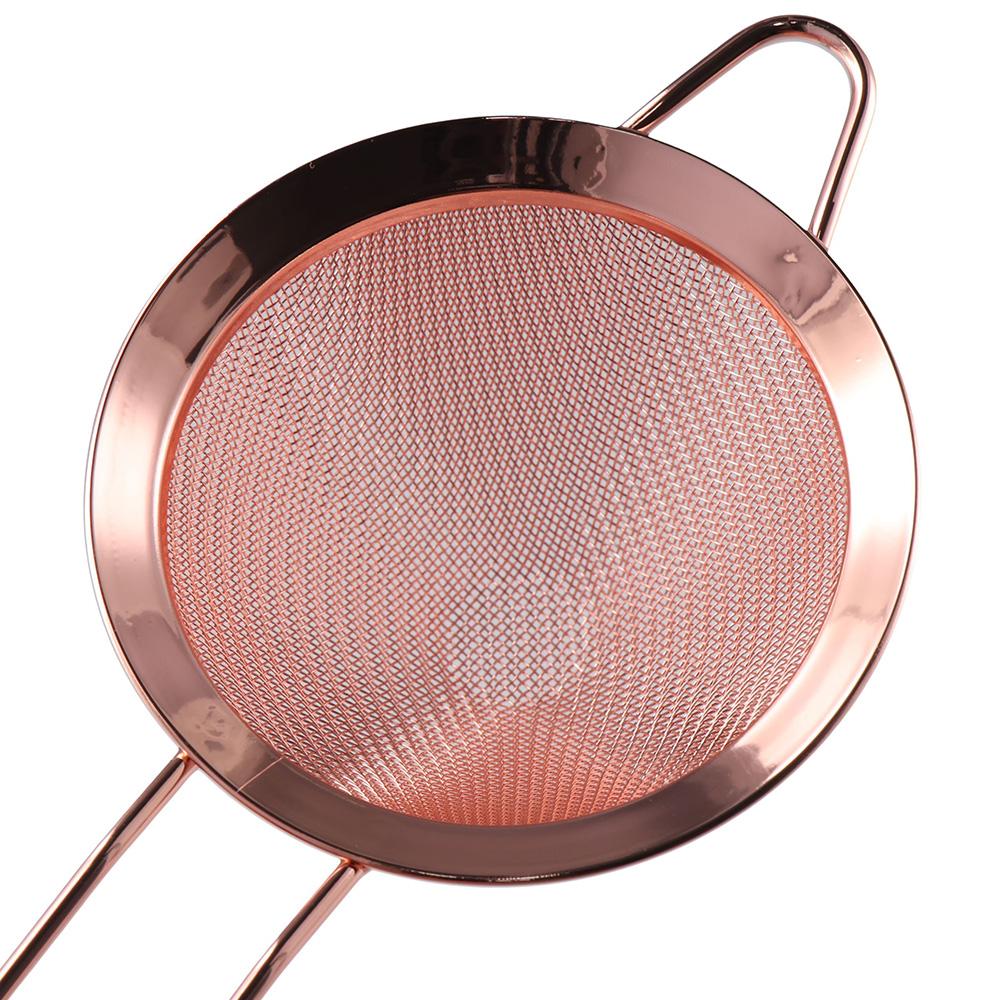 Rose Gold Bar Strainer Stainless Steel Conical Strainer Hot Cocktail Strainer  Tea