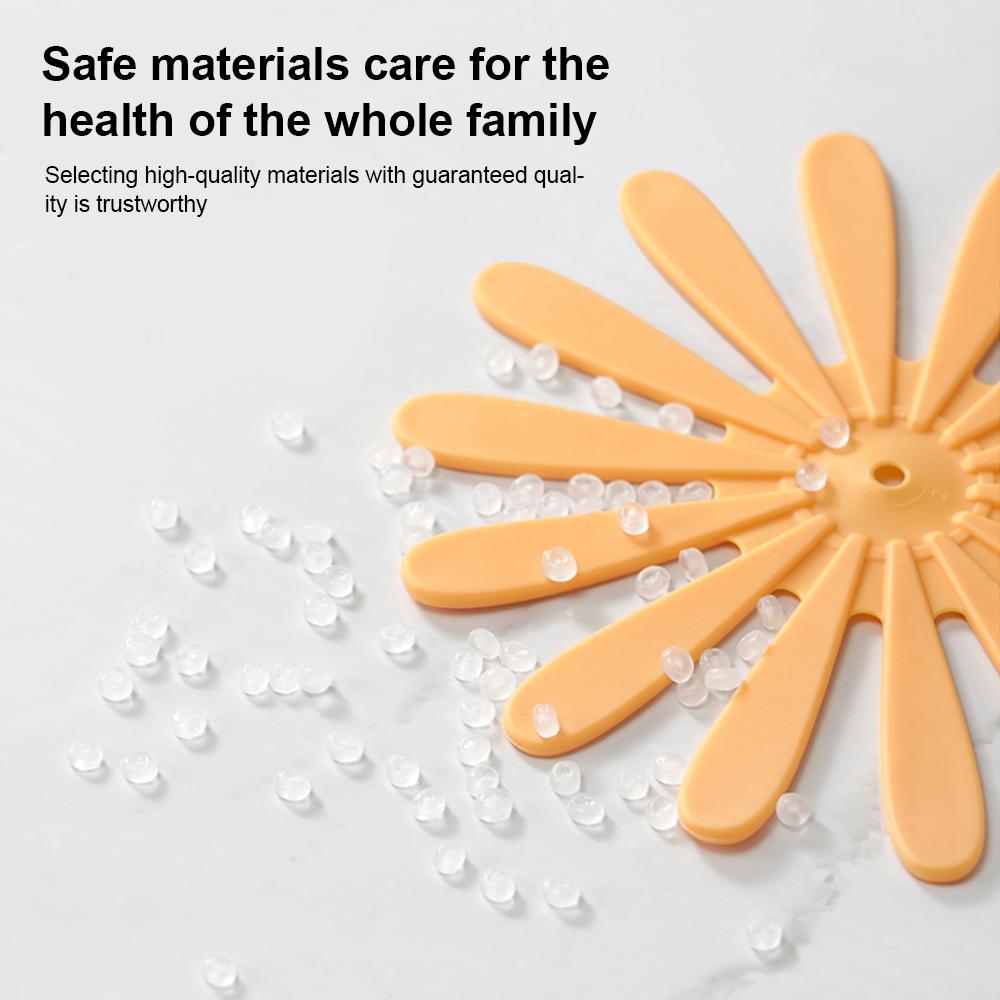 Daisy Shape Silicone Coaster Kitchen Table Heat Resistant Anti-scalding Mat Cup Tableware Placemat Table Decoration