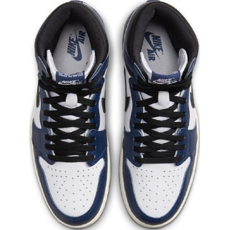 Air Jordan 1 Retro High OG GS Midnight Navy Kids Sneakers Blue Black White FD1437-401