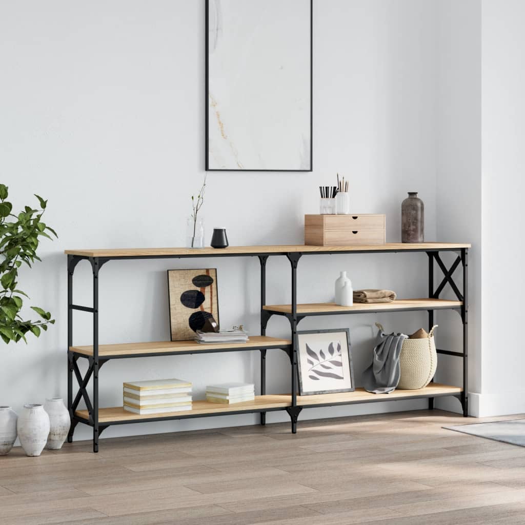 Console Table Sonoma Oak 180 x 29 x 76.5 cm Particleboard