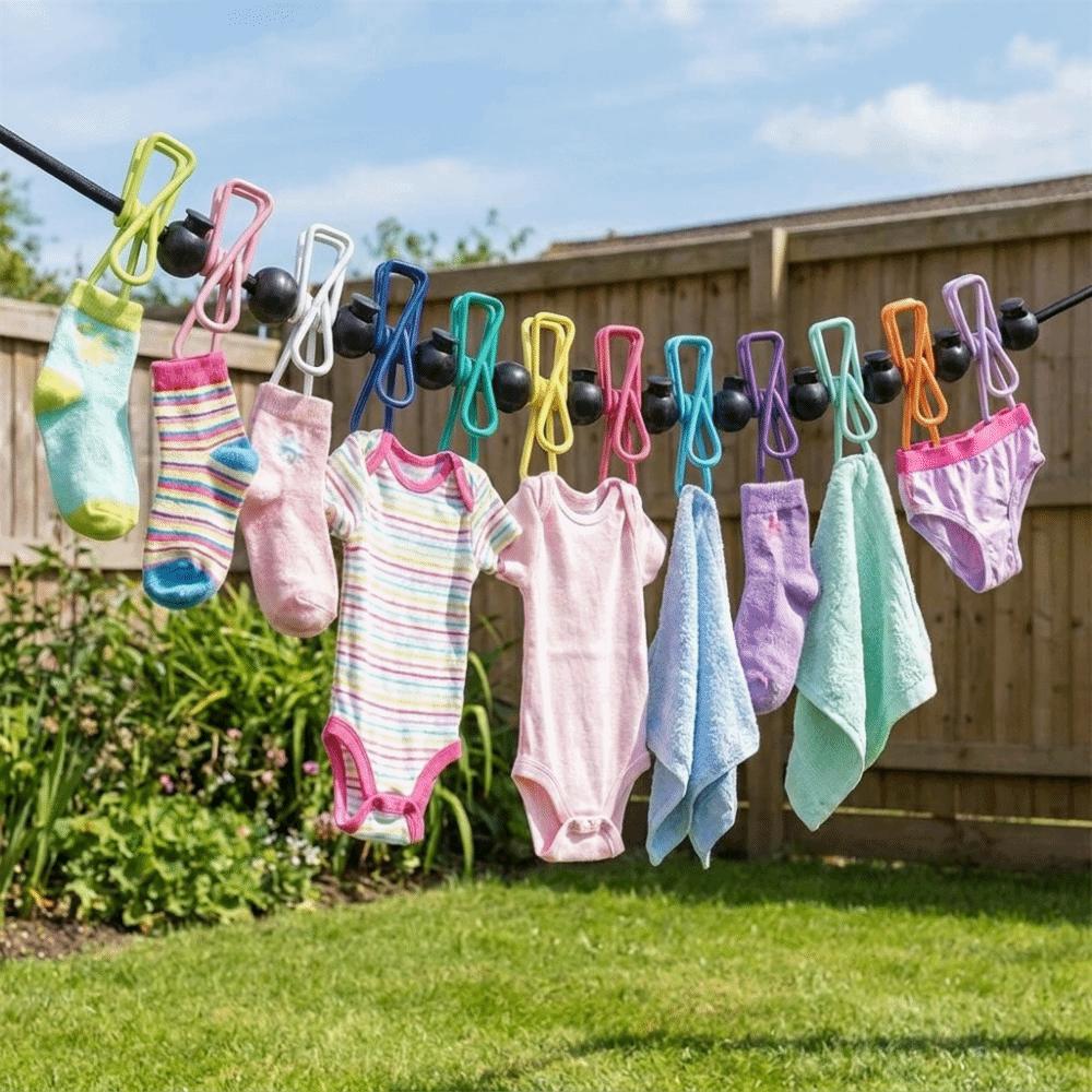 Non-slip Stretch Clothesline Elastic Stretch Clothes Drying Rope Travel