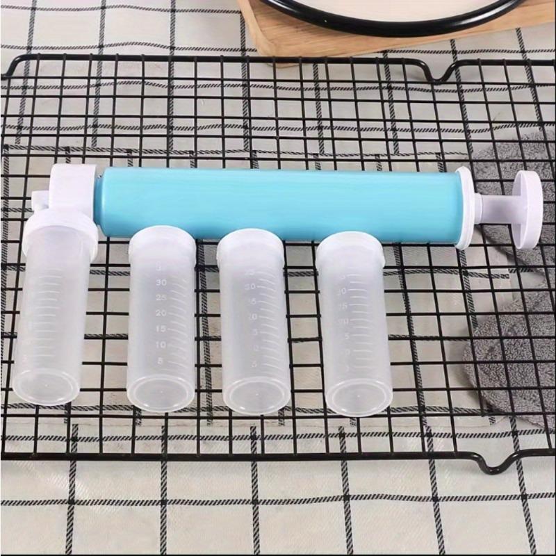 

Manual Airbrush Spray Gun for Cake Decorating Baking Pastry Arts Includes 4 Graduated Tubes Ideal for Cookie Making Kitchen Tool синій