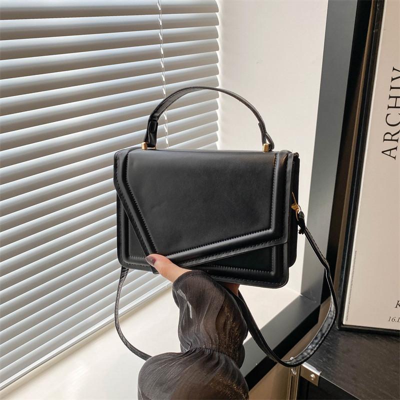 Trendy Retro Handheld And Crossbody Square Bag With Soft Pu Material For Everyday Use
