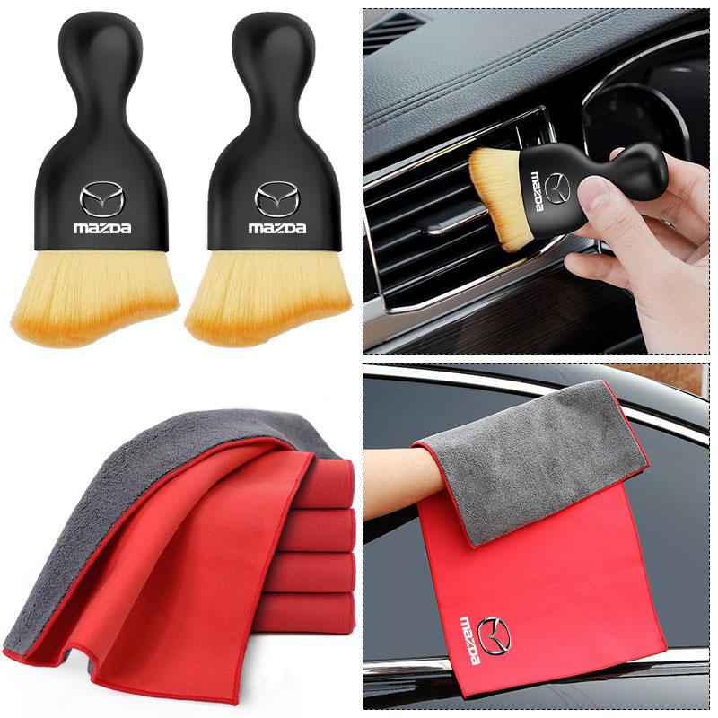 Car Washing Cleaning Tool Air Conditioner Air Outlet Cleaning Soft Brush For Mazda 3 6 CX5 2 CX3 CX9 MX5 RX8 Axela Demio MS CX5 2 Axela Demio Atenza