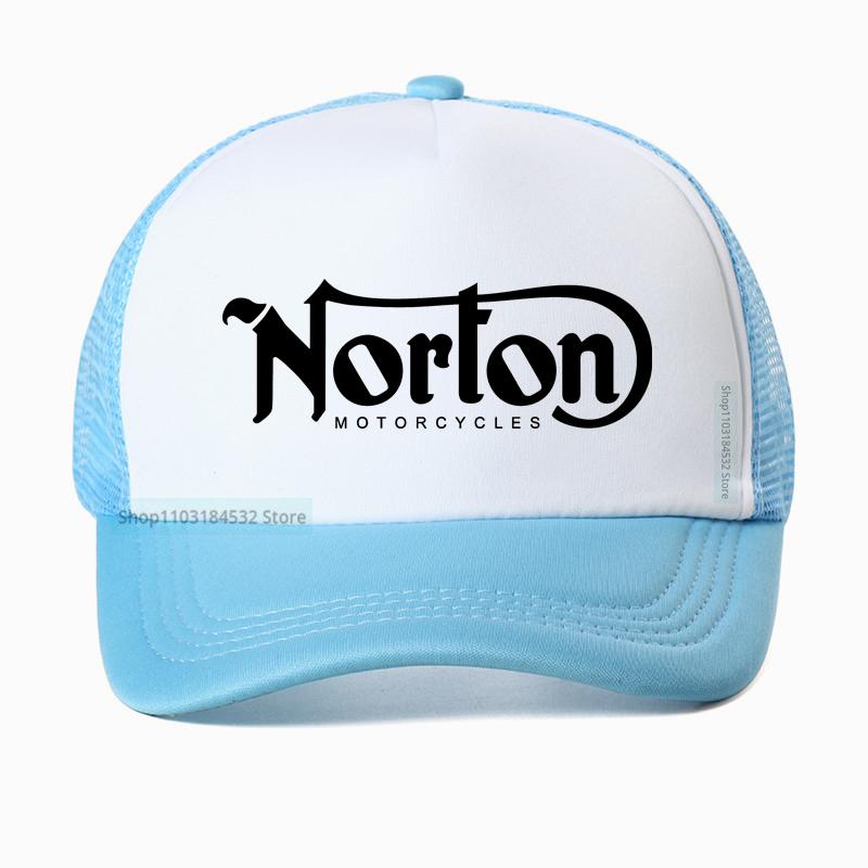 

Norton Motorcycle Motocross Baseball Cap Summer Fashion cool Caps Adjustable Hat Summer Unisex Mesh breathable Trucker Hats