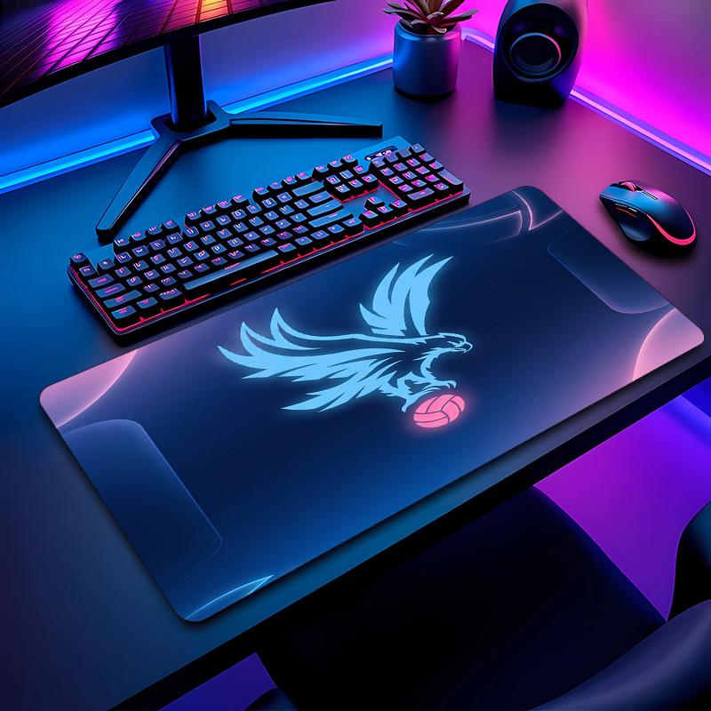 Crystal Palace Football Print Mouse Pad Non?Slip Rubber Desk Mat Waterproof Gaming Mousepad For Laptop Office Desktop