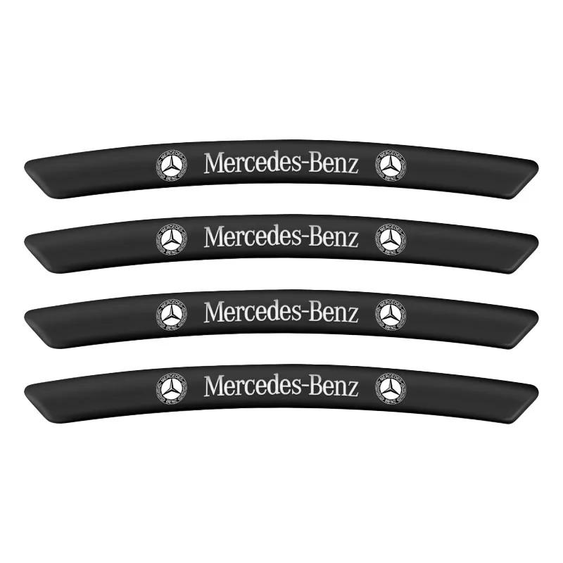 4pcs Car Rim Modification Stickers Wheel Decoration Decals Stickers For Mercedes-Benz C550 C180 C200 C220 C230 C250 C280 C300